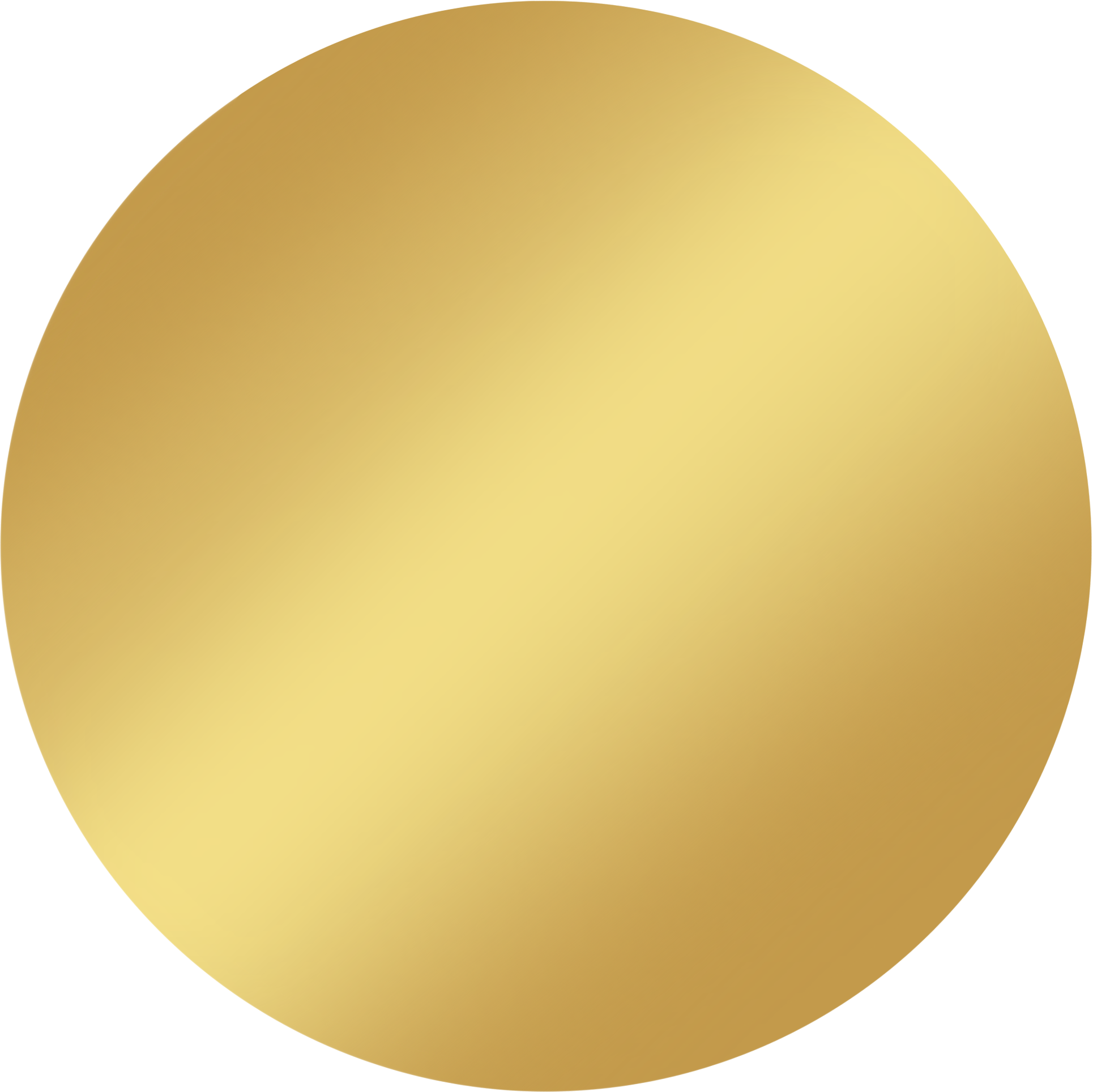 Gold Circle Shape